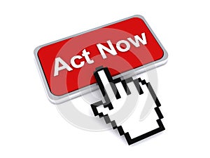 Act now 3D button