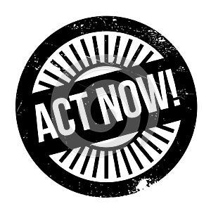 Act now stamp