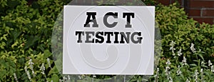 ACT American College Testing photo