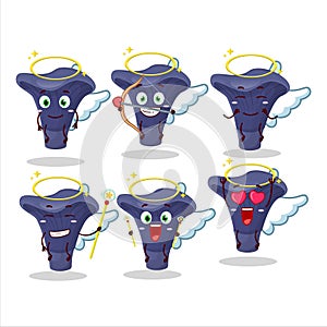 Actarius indigo cartoon designs as a cute angel character photo