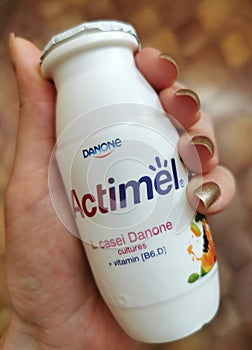 Actimel Yogurt Drink.