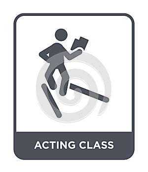 acting class icon in trendy design style. acting class icon isolated on white background. acting class vector icon simple and