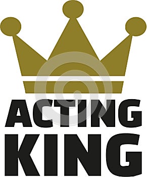 Acting King crown