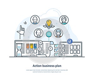 Action business plan efficient way to reach business goals
