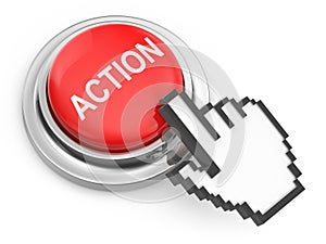 Action Button with Hand Cursor