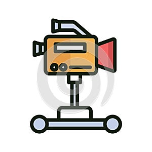 Action camera Isolated Vector icon which can easily modify or edit