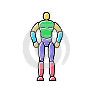 action figure toy child game play color icon vector illustration