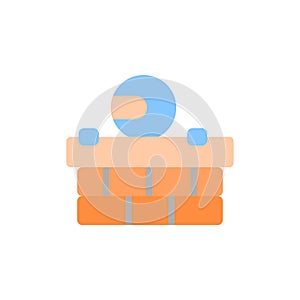 Action game, ninja icon. Simple color vector elements of video game icons for ui and ux, website or mobile application