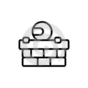Action game, ninja icon. Simple line, outline vector elements of video game icons for ui and ux, website or mobile application