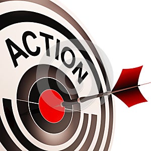 Action Means Acting Or Proactive