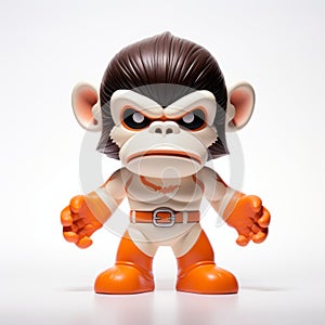 Action-packed Monkey Vinyl Toy With Strong Facial Expression