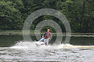 Action Photo Man on jetski