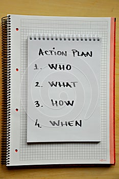 Action plan concept