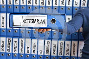 Action Plan concept. Action Plan Strategy Vision Planning