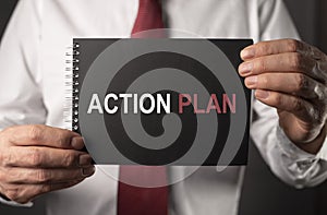Action plan concept. Business planning handbook