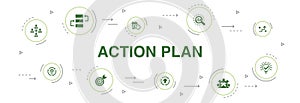 Action plan Infographic 10 steps circle