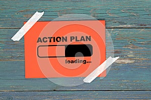 Action plan loading on paper