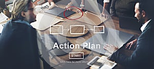 Action Plan Planning Strategy Vision Tactics Objective Concept