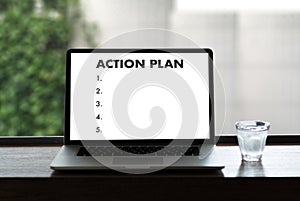 ACTION PLAN Strategy Vision Planning , Creative Development Process , business man of plan