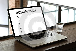 ACTION PLAN Strategy Vision Planning , Creative Development Process , business man of plan