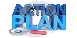 Action plan on white