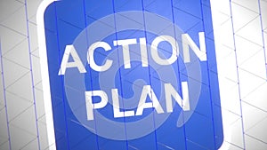 Action plan words animation