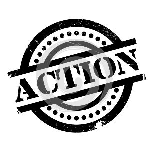 Action rubber stamp