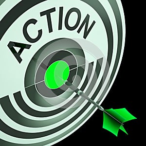 Action Shows Emergency Urgent Or Motivating Act