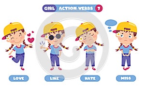 Action Verbs For Children Education