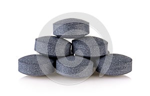 Activated coal tablets