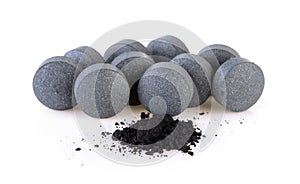 Activated coal tablets