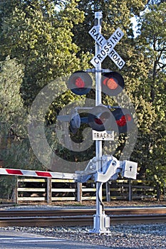 Activated Railroad Crossing Signal