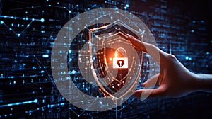 Activating Security Shield with Digital Lock on Network for Data Protection
