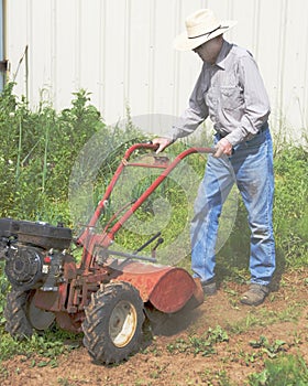 Active 89 Year Old plowing