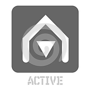 Active conceptual graphic icon