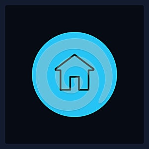 Active homepage button UI element template