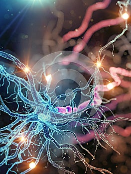 An active human nerve cell