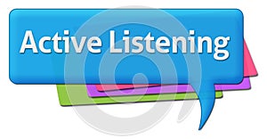 Active Listening Colorful Comment Symbol