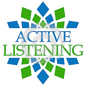 Active Listening Green Blue Circular