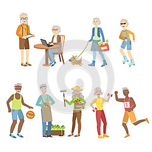 Active And Modern Old People