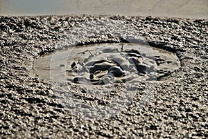 Active mud volcano turmoil