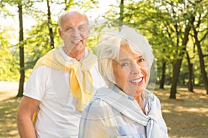 Active older couple