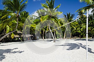 Active recreation on the Caribbean Islands, volleyball