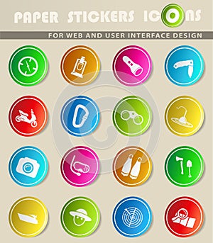 active recreation icon set