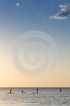 Active rest at the sea.