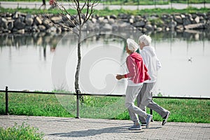 Active Senior Couple Outdoors