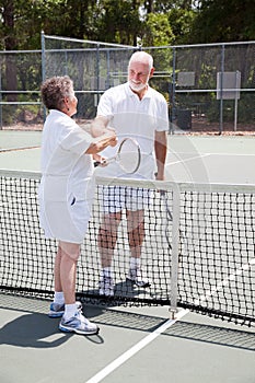 Active Senior Couple - Sportsmanship