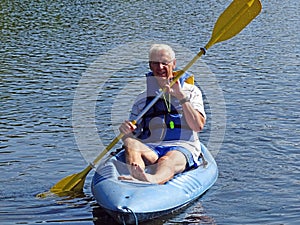 Active Senior kayaking