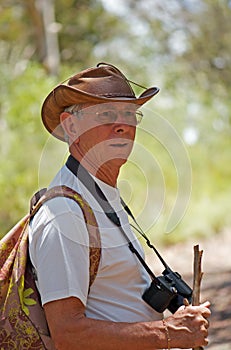 Active senior man outdoors