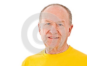 Active senior man. Portrait